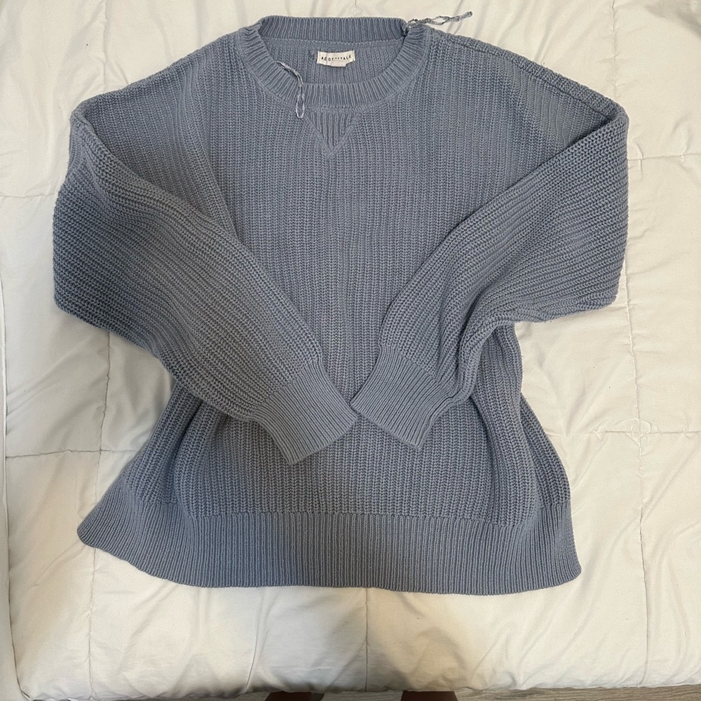Aeropostale Light Blue Knit Pullover